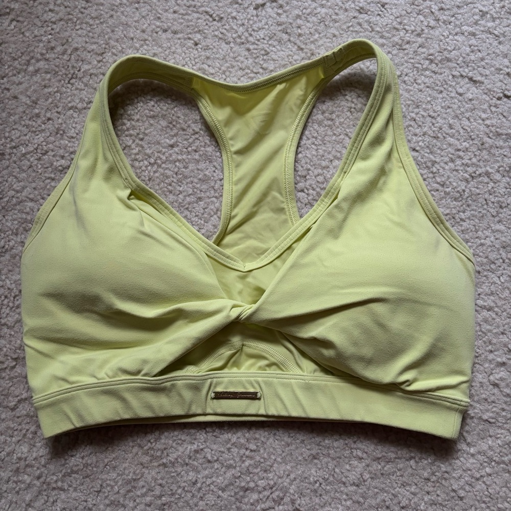 Whitney Simmons Gymshark sports bra - yellow - size medium